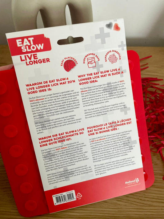 Tapis de léchage - EAT SLOW LIVE LONGER